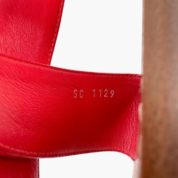 Louis Vuitton Palma Flat Sandals Size 37.5 US 7.5 Pink Ombre LV Criss Cross - Picture 15 of 16